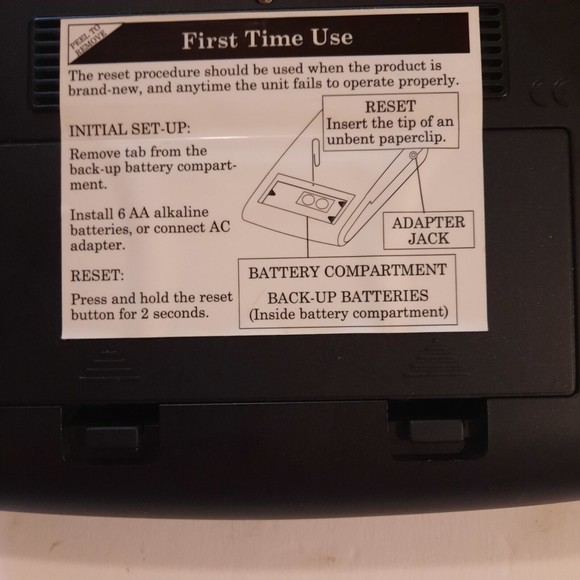 Sharper Image Design SI687 Travel CD AM FM Radio Alarm Clock & Sound Soother - Picture 9 of 16